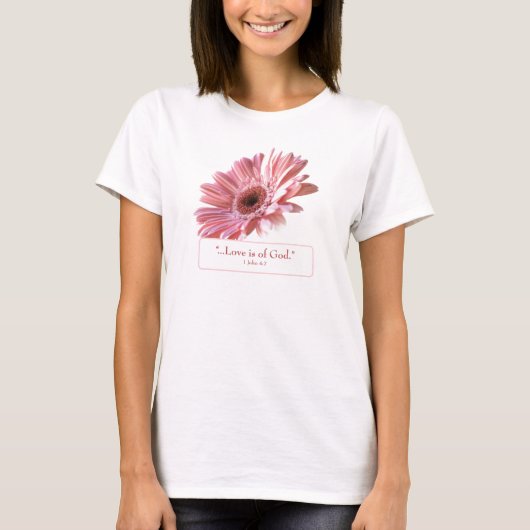 「赤面」デイジーTシャツ Tシャツ (正面)