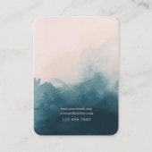 赤面・ネイビーグラデーションジュエリー表示カード 名刺 (裏面)