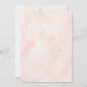 赤面&ネイビーピーチフラワーズバプテスマ《キリスト教》洗礼式や命名式 招待状 (裏面)