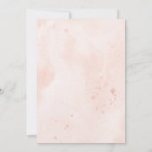 赤面&ネイビーフラワージオメトリックオールシーズ結婚ンズ 招待状 (裏面)