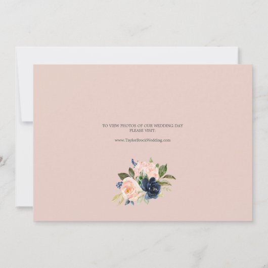 赤面&ネイビーフラワーズブルーエロペメントのお知らせ 案内状 (裏面)