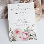 赤面&バラ植物学フローラ結婚ズ 招待状