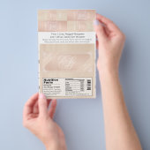 赤面・バラ金ゴールドキャンディバー・ナゲット・ラッパー チラシ (ハンドル)