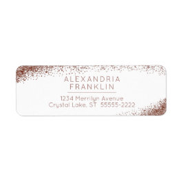 赤面&バラ金ゴールドスパークル ラベル