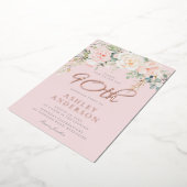 赤面&バラ金ゴールド90th誕生祝い 箔招待状 (回転した状態)