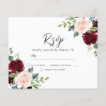 赤面&バーガンディOn a Budget Wedding RSVP<br><div class="desc">赤面&バーガンディーオンザバジェットウェディングRSVP招待状</div>