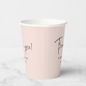 赤面・ピンモダンク・ハ書ンドの脚本ありがとう 紙コップ (右)