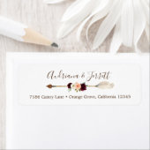 赤面&ピーチバラボホアロー差出人住所 ラベル (インサイチュ)