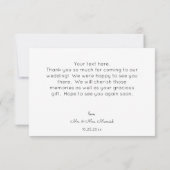 赤面&ピーチフローラと文字 サンキューカード (裏面)