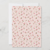 赤面&ピーチフローラブライダルシャワー招待 招待状 (裏面)
