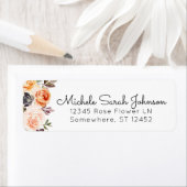 赤面&ピーチ素朴フローラ差出人住所 ラベル (インサイチュ)