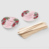 赤面、ブルゴーニュとセージ葉のブケット ハンドファン (組立なし)