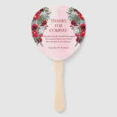 赤面、ブルゴーニュとセージ葉のブケット ハンドファン (裏面)