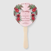 赤面、ブルゴーニュとセージ葉のブケット ハンドファン (正面)