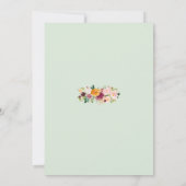 赤面&ブルゴーニュバラ結婚式招待状 招待状 (裏面)