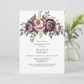 赤面&プラムピーニーリース婚約パーティ 招待状 (スタンド正面)