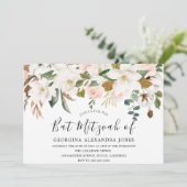 赤面&ホワイトウォーター色フラワーズミズバこうもり 招待状 (スタンド正面)