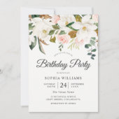 赤面&ホワイトフラワーズオールイヤーバースデーパーティー 招待状 (正面)