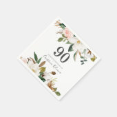 赤面&ホワイトフラワーズ90thバースデーパーティー スタンダードカクテルナプキン (角)