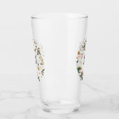 赤面&ホワイトマグノリアウォーター色リースモノグラム タンブラーグラス (左)