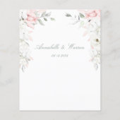 赤面&ホワイトローズフローラ庭園の結婚式詳細 (裏面)