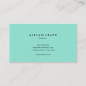 赤面&ミントストライプエレガント 名刺 (裏面)