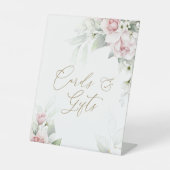 赤面&ユーカリプタスカード&ギフトテーブルテントサイン 台座サイン (正面)