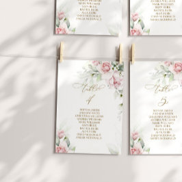 赤面&ユーカリ表番号4シーティングチャート 招待状