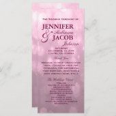 赤面《写真》ぼけ味ハイライト結婚式 プログラム (正面/裏面)