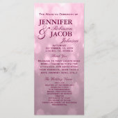 赤面《写真》ぼけ味ハイライト結婚式 プログラム (正面)