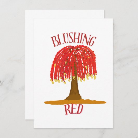 赤面 招待状 (正面/裏面)