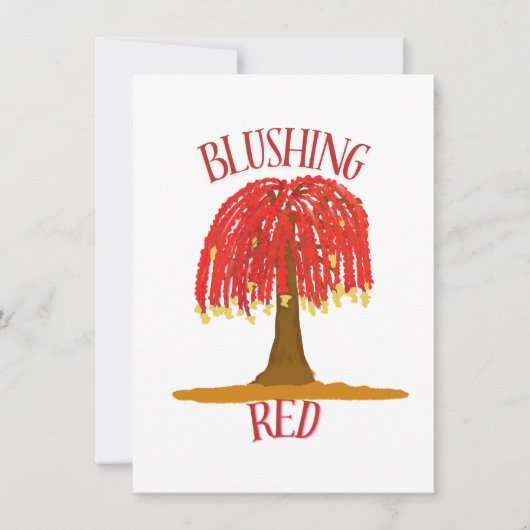 赤面 招待状 (正面)