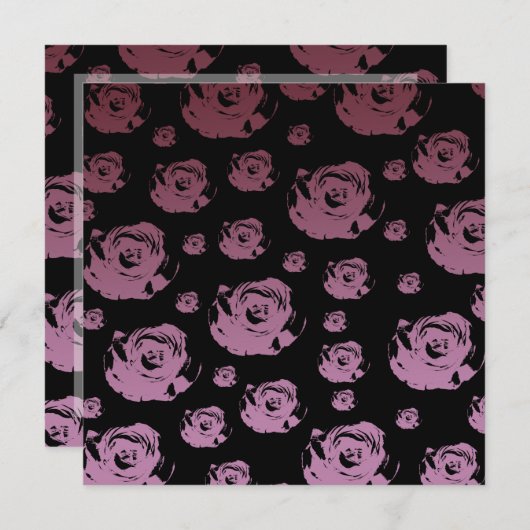 赤面 招待状 (正面/裏面)