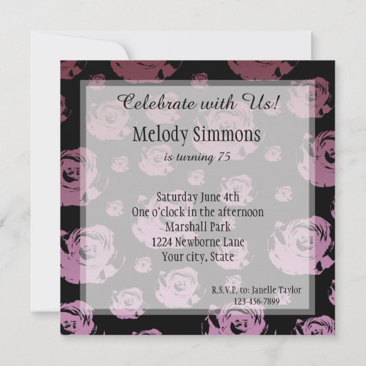 赤面 招待状 (裏面)