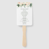 赤面、桃フローラ+葉結婚の ハンドファン (裏面)