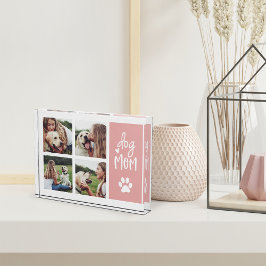 赤面 |犬のママPawprintコラージュ フォトブロック