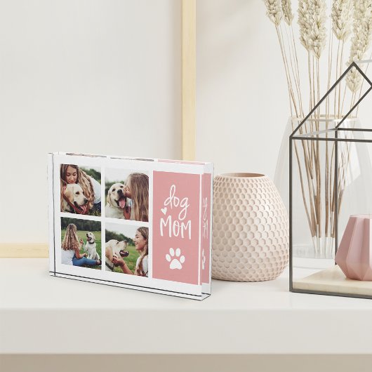 赤面 |犬のママPawprintコラージュ フォトブロック