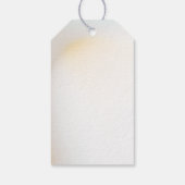 赤面&薄紫フローラ,金ゴールドクロス洗礼ギフトラベル ギフトタグ (裏面)