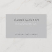 赤面、赤口紅、化粧品化粧家 予約カード (裏面)