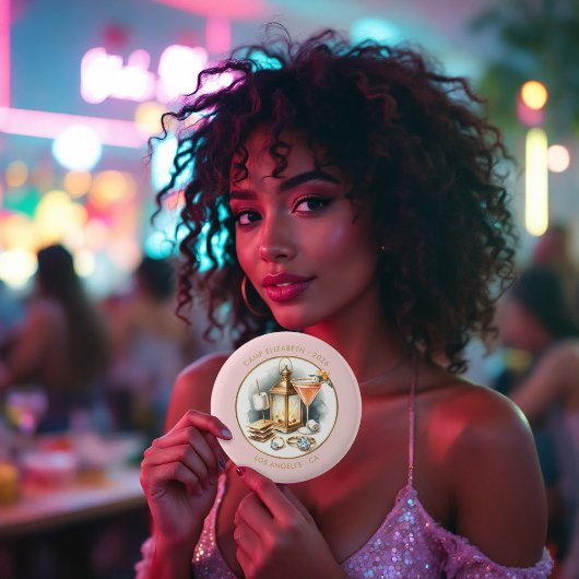 赤面&金ゴールドキャンプブライドパーソナライズされたバチェロレッテ 缶バッジ