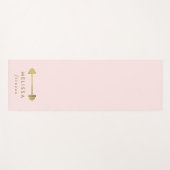 赤面&金ゴールドパーソナライズされたフィットネスブランド ヨガマット (正面(横))