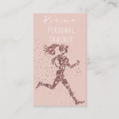 赤面&金ゴールドパーソナルトレーナーソーシャルメディア事業 名刺 (正面)