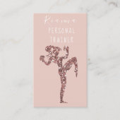 赤面&金ゴールドパーソナルトレーナーソーシャルメディア事業 名刺 (正面)