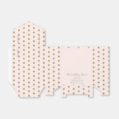 赤面&金ゴールドプリンセスベビーシャワー フェイバーボックス (折り畳みなし)