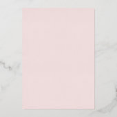 赤面&金ゴールドモダンズ結婚ゴールデン 箔招待状 (裏面)