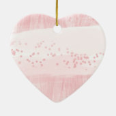 赤面&金ゴールド水彩私の花嫁になる セラミックオーナメント (裏面)