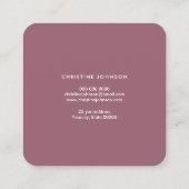 赤面agateのseahorseロゴ スクエア名刺 (裏面)