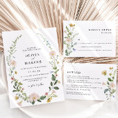 赤面Bohoフローラ結婚の詳細エンクロージャカード エンクロージャーカード