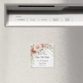 赤面Brown日付磁石の招待を保存 マグネット (インサイチュ (食洗機))