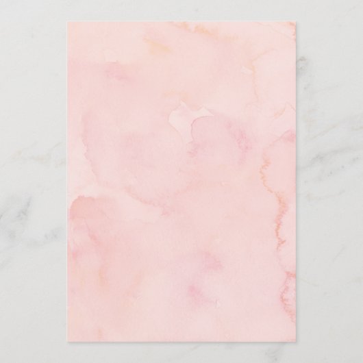 赤面Hydrangea結婚の歓迎旅程状 プログラム (裏面)